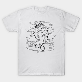 Cute Mermaid Illustration T-Shirt